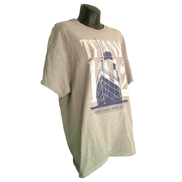 Titanic 1912 Gildan Heavy Cotton Gray Short Sleeve T-Shirt XL - Picture 3 of 7